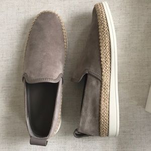 Vince Silas Suede Espadrille Loafer - Grey